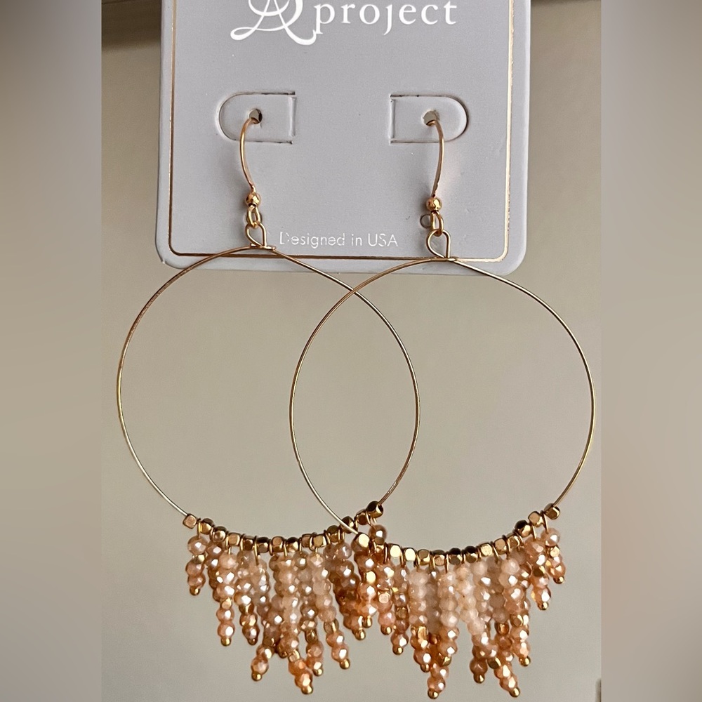 Hoop dangling earrings